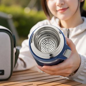 보냉 보온병 500ml 웰데이 티보틀 뚜껑컵 아웃도어 캠핑 물병