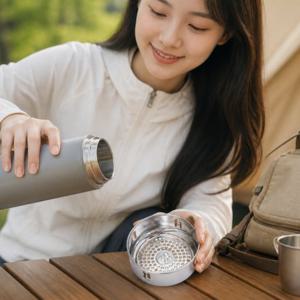 캠핑 등산용 1L 보온보냉병 스테인리스 물통 휴대용 보냉병