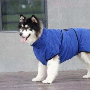 강아지 펫 목욕타월 고양이 가운 수건 타올 극세사 M