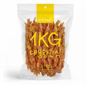 바른츄 애견간식 닭가슴살 대용량 1kg 강아지간식 반려견 육포 져키 간식