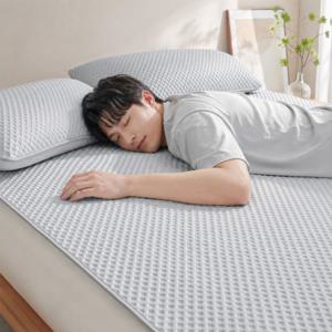 쿨잠 냉감패드 여름 시원한 쿨링 침대패드 퀸 (150x200cm) (그레이)