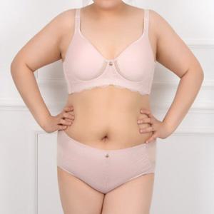 고급스러운 플라워패턴 레이스포인트 풀컵 빅사이즈 B컵 브라팬티세트0348iu