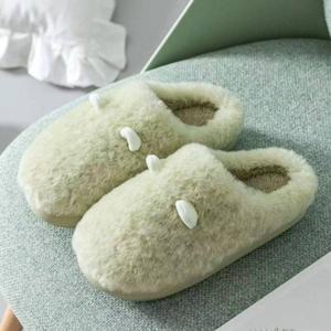 따뜻한 겨울 키높이 털 실내화 사무실 슬리퍼 통기성 부드러운 미끄럼 방지 거실 침실용