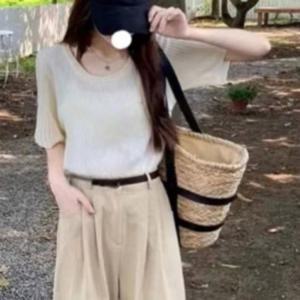 7컬러 데일리 날씬핏 세로골지 썸머 반팔니트 가디건 여름니트 슬림핏 하객룩 코디