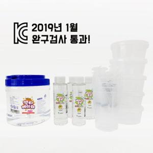 (TD) (완구 검사 통과) 안전한 나만의 지글리슬라임 만들기 KIT - 5인