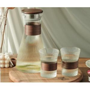 마켓다인 물병 1.5L 컵 310ml 2P 유리물병 식당용물통