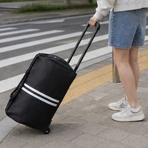 라인 스트라이프 캐리어형 트롤리보스턴백 생활방수 안티스크래치 골프여행