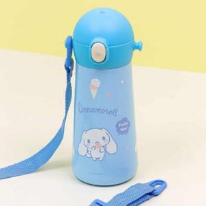 캐릭터 원터치 물통 (460ml) 원터치물병 캐릭터원터치물통 유아원터치물병 어끈물병 유아어깨끈물통