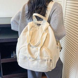 여성 투웨이 백팩 숄더백 데일리 캐주얼 여행 보부상 가방