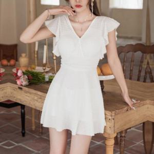 여성 여름 수영장 모노키니 원피스 체형커버 수영복
