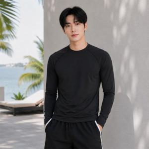 DHO3367BK 남성래쉬가드비치솔리드티숙 남자 남성 보드숏 수영복 남성 비치 바지 비치 바캉스 웨이크팬츠
