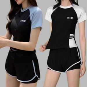EA 간편수영복 레쉬가드 온천 실내수영장 워터파크