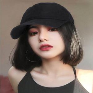 부분인모 모자가발 여성 캡모자 가발 원픽