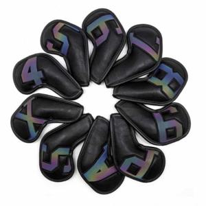 골프채 아이언 헤드 커버 10P 골프클럽헤드커버 아이언커버세트 골프헤드케이스 골프헤드커버 드라이버케이