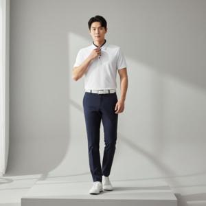 남성 기능성 쿨링 반팔 카라티 골프웨어 여름 골프 상의 셔츠