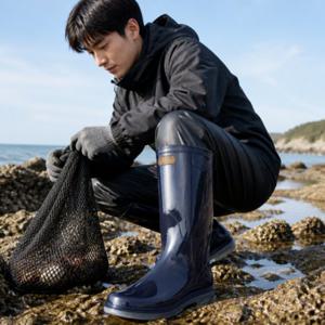 PVC 낚시장화 미끄럼방지 선상 해루질 갯바위 무릎 장화