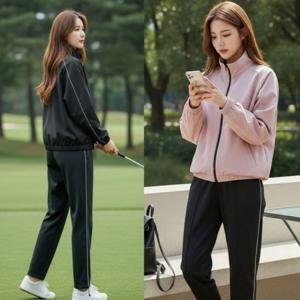 여자 러닝복 츄리닝 트레이닝 세트 빅사이즈 바람막이