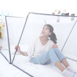 폴딩 접이식 사각 침대 더블 사이즈 모기장 포함