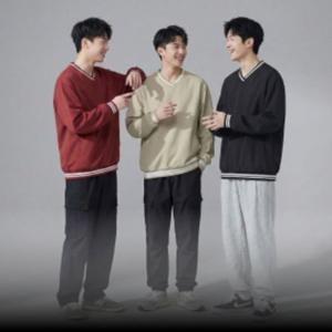 남성 간절기 바람막이 브이넥 아노락 방수 맨투맨