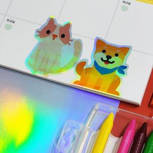 홀로그램 접착 인쇄 용지