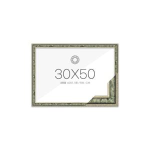 30x50 고급형 보석십자수 패브릭형 액자 [슬림 앤틱그린] (아크릴 보호필름-스티커판 포함)