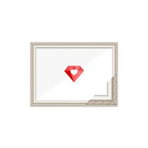 50x100 고급형 보석십자수 패브릭형 액자 [매트실버] (아크릴 보호필름-스티커판 포함)