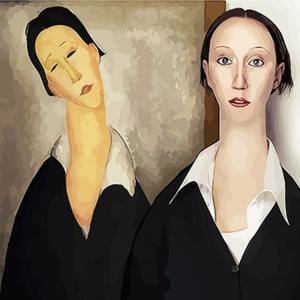 피포페인팅 A003 모딜리아니 DIY명화그리기 DIY그림그리기