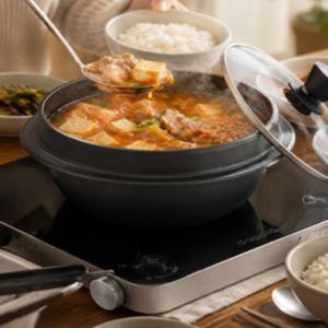 맥반석 가마솥 세라믹 코팅 인덕션 찌개 냄비 19cm