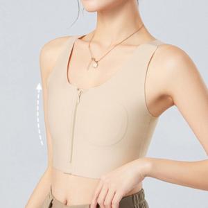 트루리즈 집업 플랫브라 앞지퍼 납작브라 런닝브라 얇은 압박브라 미니마이저 편한브라 누디 미니마이저