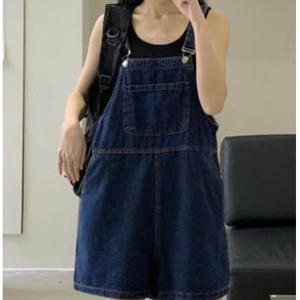 여성 데님 청반바지 멜빵 팬츠 LD920