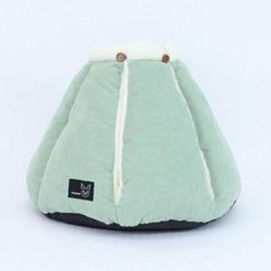 고양이 이글루 선물용 민트 중형 1P 만두 쿠션 숨숨집