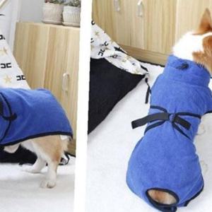 강아지 데일리 펫 목욕타월 고양이 가운 수건 타올 극세사 L