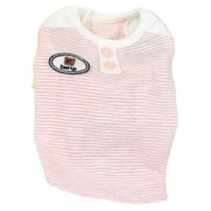 강아지 깔끔한 편안한 스트라이프 나시티 핑크 2XL 1P 티셔츠