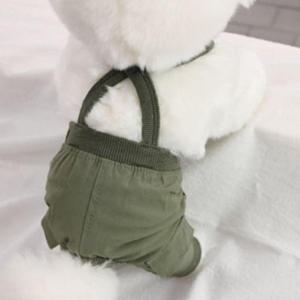 카고 멜빵 라이트 바지 그린 1P X자 팬츠 외출 산책