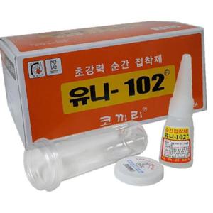 유니102 초강력 멀티 순접 5g30개박스접착제 강력접착제 본드 강력본드