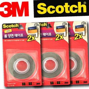 3M 2배강력 불투명 양면 폼테이프 3개발포폼 강력테이프 스카치 스캇치
