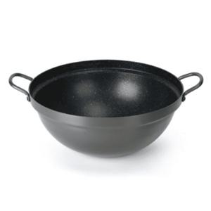 경질코팅 튀김팬 식당 업소 가정 양수 궁중팬 튀김냄비 42.5cm