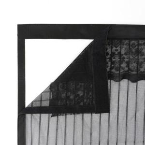 스트라이프 문 모기장 90x210cm 블랙
