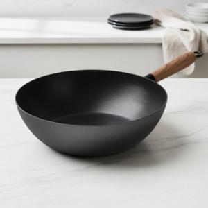 눌어붙지 않는 무쇠 주물 인덕션 프라이팬 웍 궁중팬 28cm