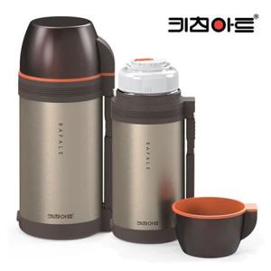 키친아트A12/1200ml 골드메탈 보온병 스텐 보온보냉병 텀블러 커피 도시락 물병 캠핑 휴대용
