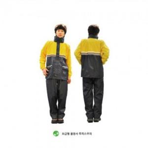 배달우의 캠핑우의 보급형 올망상 투피스 우의 황색 사이즈 선택