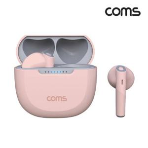 블루투스 무선 이어폰 핑크 V5.3 중저음 베이스 강화 무압박 걸침방식 자동페어링 핸즈프리 YN454