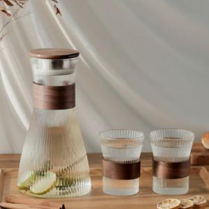 대용량 물병 1.5L 컵 310ml 2p 세트 냉장고 물통 식탁 물컵 구성