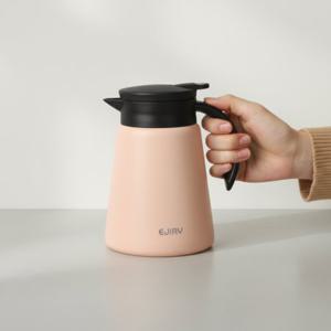 원터치 스테인리스 티팟 사무실 보온 주전자 800ml 테이블팟