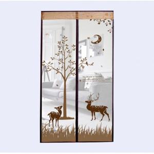 사슴 문 모기장 90x210cm 브라운 방충망