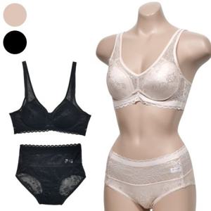 화사한 누디 레이스 몰드 노와이어 A컵 브라 팬티 세트0283yj