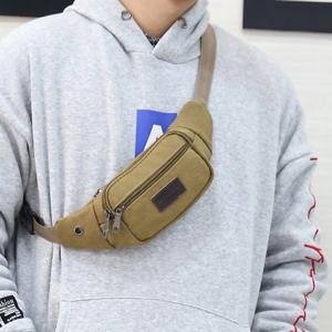 캐주얼 캔버스 허리 가방 남여 기능성 허리 가방 휴대 전화 가방 남성과 여성 편리한 벨트 바나나 가방 패니 팩 남성