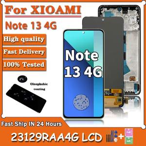 Xiaomi Redmi Note 13 4G 23129RAA4G 23124RA7EO Lcd 디스플레이 디지털 터치 스크린 Redmi Note13 4G 화면 용 슈퍼 AMOLED