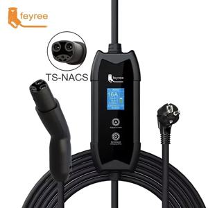 Feyree 3.5KW TS-NACS 충전기 플러그 EV 충전기 휴대용 1.8 