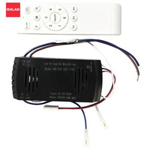 IRALAN 천장 선풍기 조명, 가정용 LED 긴 페이지 선풍기 조명, 현대 AC 85-265V 컨트롤러 및 리모컨 키트, 42/52 인치